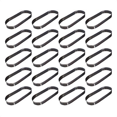 20 Aros Modelador Pão Hot Dog 20 x 9 x 3 cm Inox