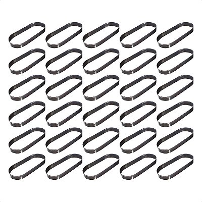 30 Aros Modelador Pão Hot Dog 20 x 9 x 3 cm Inox