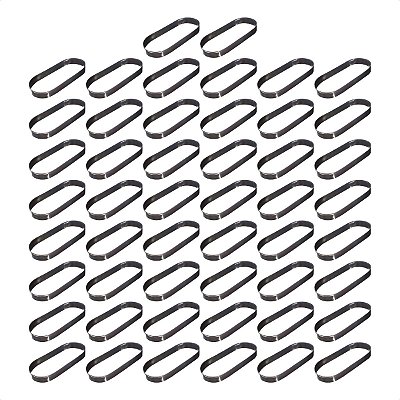 50 Aros Modelador Pão Hot Dog 20 x 9 x 3 cm Inox