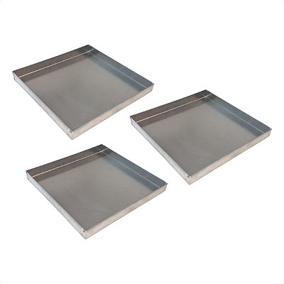 3 Assadeiras para Brownie 31 x 31 x 3 cm Alumínio