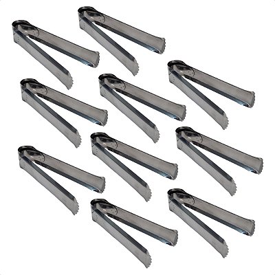 10 Pegadores Pão Salgado Mola Reforçado Inox