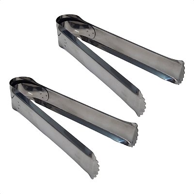 2 Pegadores Pão Salgado Mola Reforçado Inox