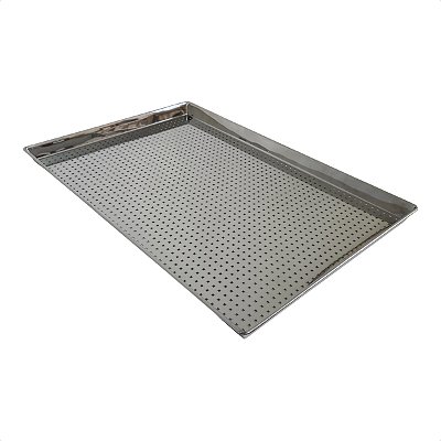 Assadeira Perfurada 60 x 40 x 3 cm Inox