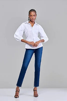 Calça Skinny Jeans Feminina Patogê Cintura Super Alta