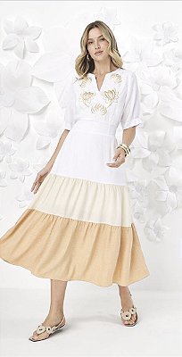Vestido Pala Bordada