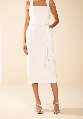 Vestido Ajustado Decote