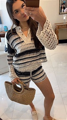 Conjunto Livia Crochê