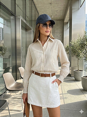 Camisa Charlotte Bege