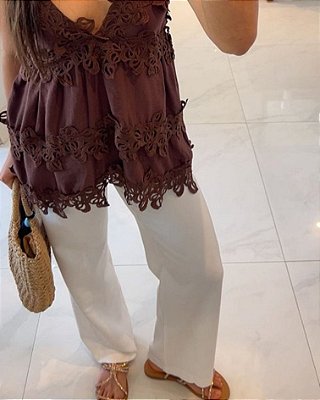 Calça Priscila Branca