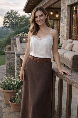 Saia Boho Marrom