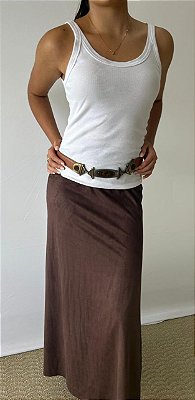 Saia Boho Marrom