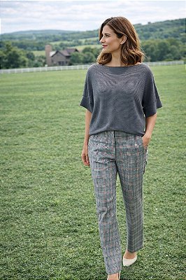 BLUSA BEATRICE CINZA