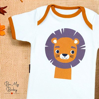 Body para Bebê Algodão - Leãozinho