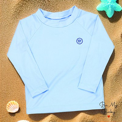Camiseta Infantil Proteção Solar Uv50+ - Azul Claro