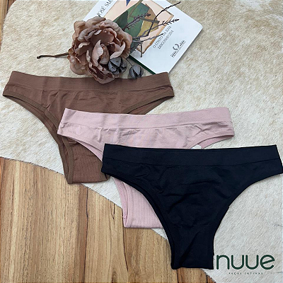 Kit 2pç - Calcinha tanga sem costura