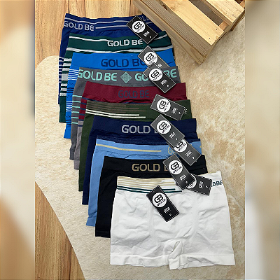 Kit 10 pç- Cuecas boxer sem costura