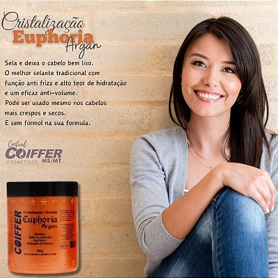 Cristalização Selante Euphoria 500g. Coiffer Cód. 0224