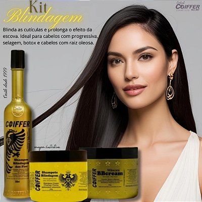 Kit Cliente Blindagem c/ 3 unid. Coiffer 1182