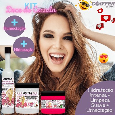 Kit Cliente Doce de Cocada C/ 3unid. Coiffer Cód. 3604