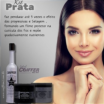Kit Cliente Prata c/ 3 unid. Coiffer Cód. 1063