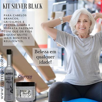 TONALIZANTE – Kit Cliente Silver Black c/ 2 unid. Coiffer Cód. 4120