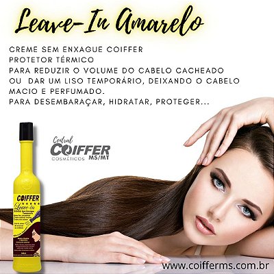 Leave-in Amarelo 300 ml Coiffer Cód. 1183