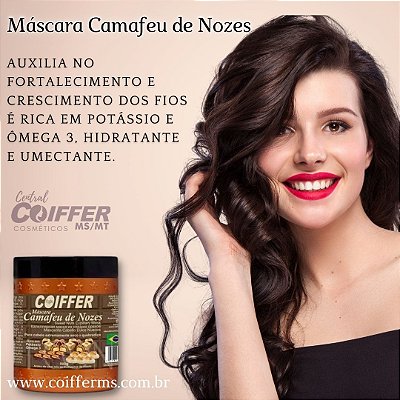Máscara Camafeu de Nozes 500g. Coiffer Cód. 3048