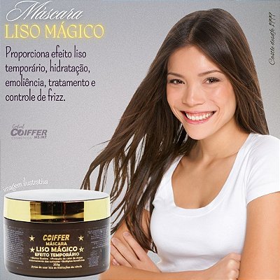 Máscara Liso Mágico 250g Coiffer Cód. 4959