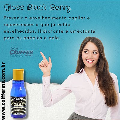 Gloss Berry Black 80ml. Coiffer Cód. 5168