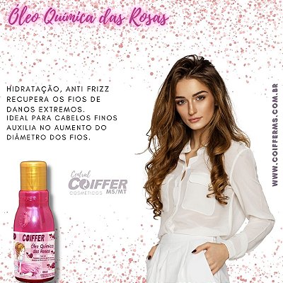 Óleo Química das Rosas 80 ml. Coiffer Cód. 3368