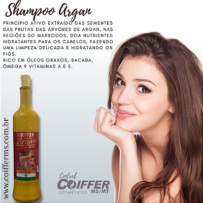 Shampoo Argan 1 lt. Coiffer Cód. 1303