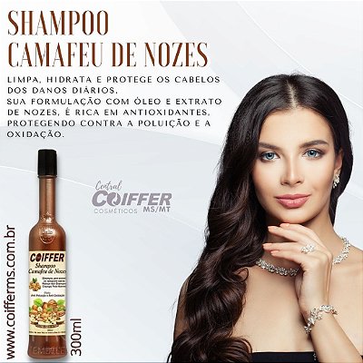 Shampoo Camafeu de Nozes 300 ml. Coiffer Cód. 3245