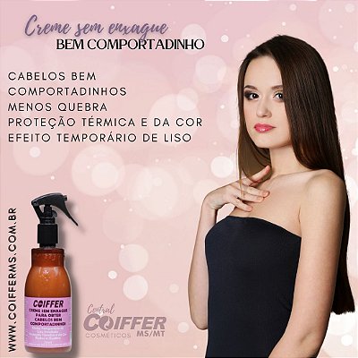 Creme sem Enxágue Cabelos Bem Comportadinhos 250ml Coiffer Cód. 5214