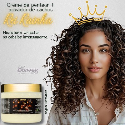 Creme De Pentear Coiffer Rei Rainha 350g Coiffer Cód.6335