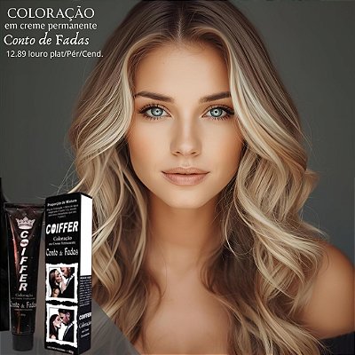 Coloração 12.89 louro Plat/Pér/Cend. 60 g. Coiffer Cód. 2420