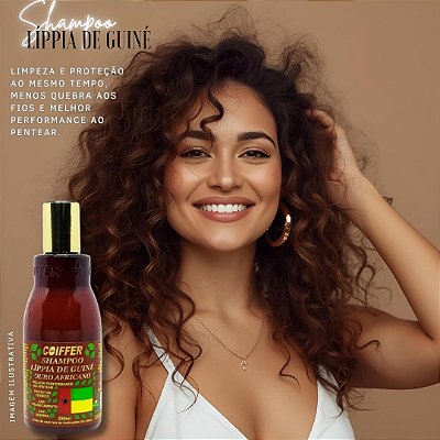 Shampoo Lippia Guiné ( Ouro Africano) 250ml Coiffer Cód. 5383