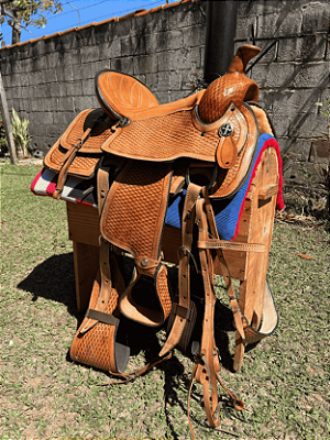 Sela Team Roping Profissional Prova de Laço + Manta QM