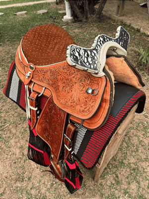 Arreio Chapeado Cutuco Top Muares Havana + Manta Import