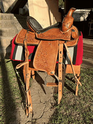 Sela Americana Tambor Baliza Profissional + Manta QM Imports