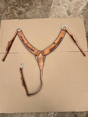 Peitoral Y de Couro Personalizado Para Cavalos – Peitoral Premium