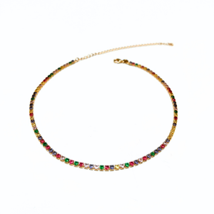 CHOKER PEDRAS COLORIDAS