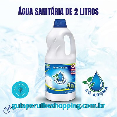 Água sanitária de 2 Litros com cloro ativo Só Aroma em Peruíbe