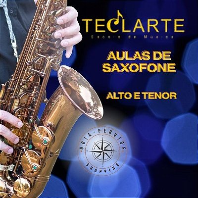 Aula de Saxofone na Escola Teclarte em Peruíbe