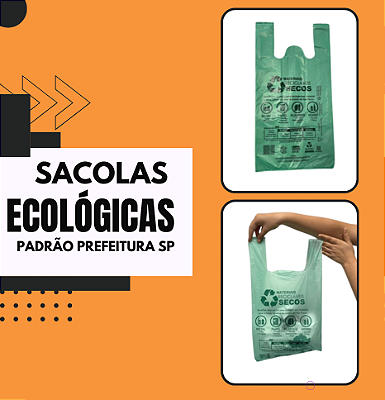Sacola Biodegradável - Padrão prefeitura