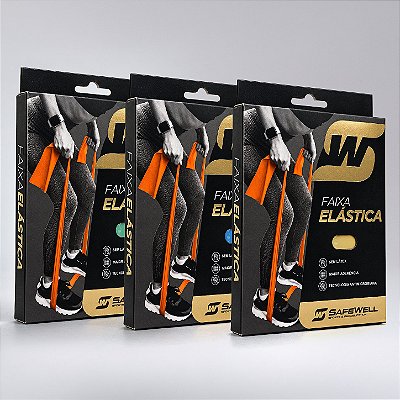 Kit 3 Faixas Elásticas - 3 Níveis