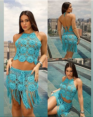 Conjunto crochê luxo VIRGINIA