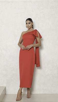 Vestido Midi Samanta Vermelho