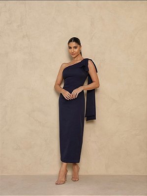 Vestido Midi Samanta Preto