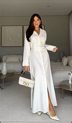 Vestido Longo Alfaiataria Amanda