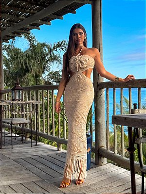 Vestido Tricot Dandara Nude
